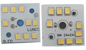 9W Square LED PCB