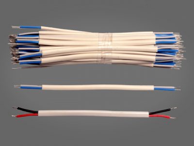 Two Core White Sleeve Wire